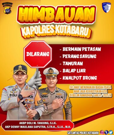 Himbauan Kamtibnas dari Kapolres Kotabaru AKBP Doli M. Tanjung, S.I.K. (Sumber foto : Humas Polres Kotabaru)